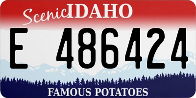 ID license plate E486424