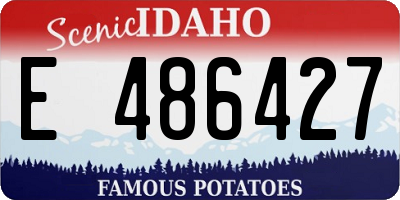 ID license plate E486427