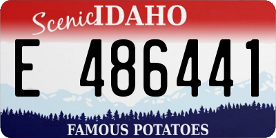 ID license plate E486441