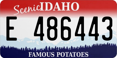 ID license plate E486443