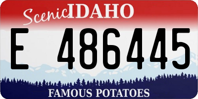 ID license plate E486445