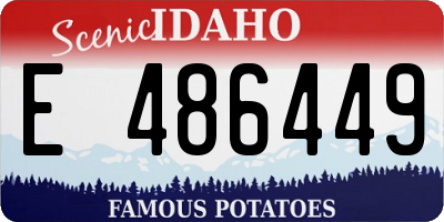 ID license plate E486449