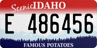 ID license plate E486456