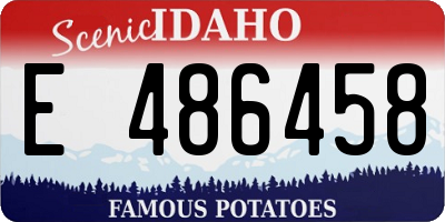 ID license plate E486458