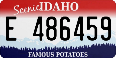 ID license plate E486459