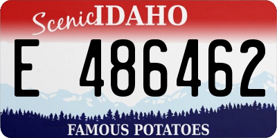 ID license plate E486462