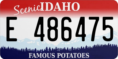 ID license plate E486475
