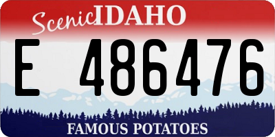 ID license plate E486476