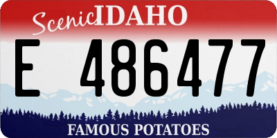 ID license plate E486477