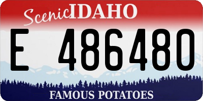 ID license plate E486480