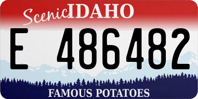ID license plate E486482