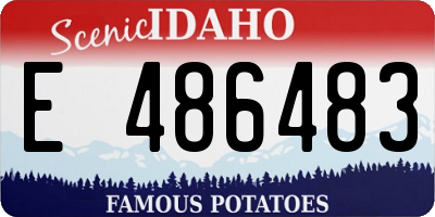 ID license plate E486483