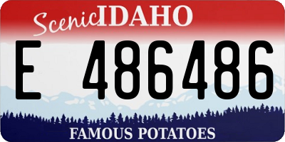 ID license plate E486486