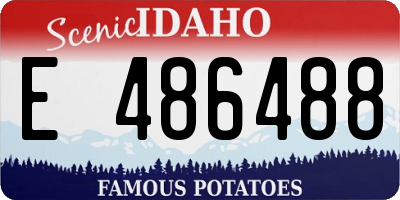 ID license plate E486488
