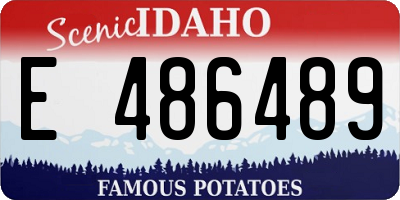 ID license plate E486489