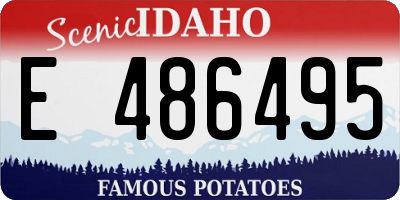 ID license plate E486495