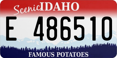 ID license plate E486510