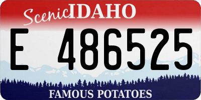 ID license plate E486525