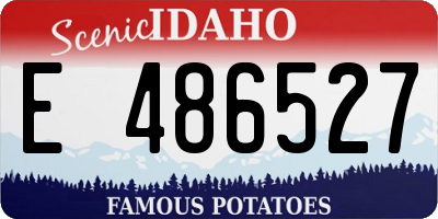 ID license plate E486527