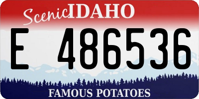 ID license plate E486536