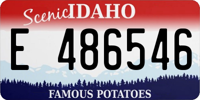 ID license plate E486546