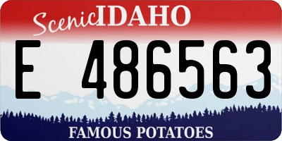 ID license plate E486563