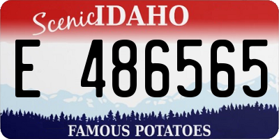 ID license plate E486565