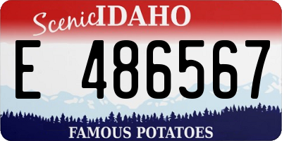 ID license plate E486567