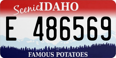 ID license plate E486569