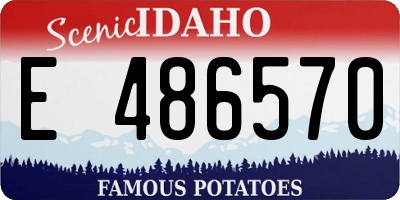 ID license plate E486570