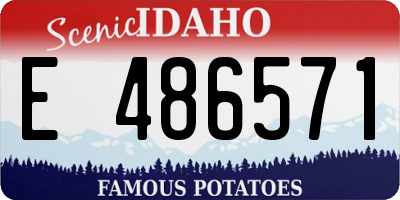 ID license plate E486571