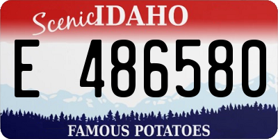 ID license plate E486580