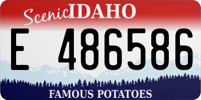 ID license plate E486586