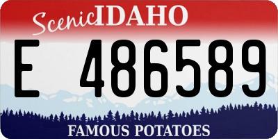 ID license plate E486589