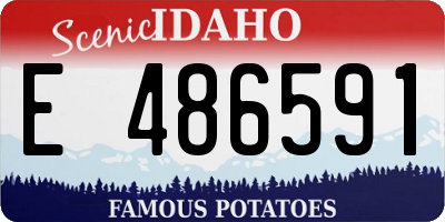 ID license plate E486591