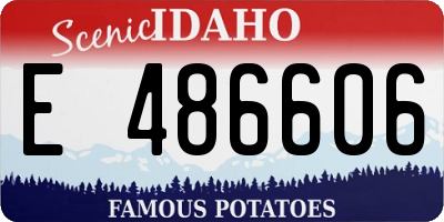 ID license plate E486606