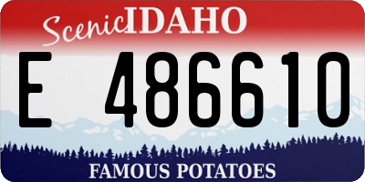 ID license plate E486610