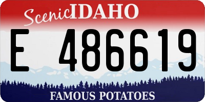 ID license plate E486619