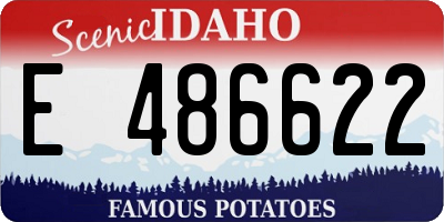 ID license plate E486622