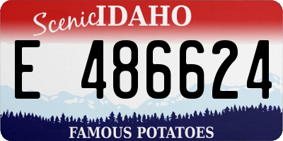 ID license plate E486624