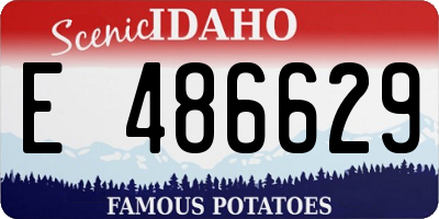 ID license plate E486629