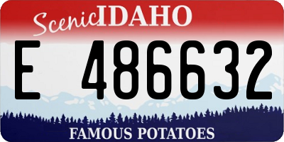 ID license plate E486632