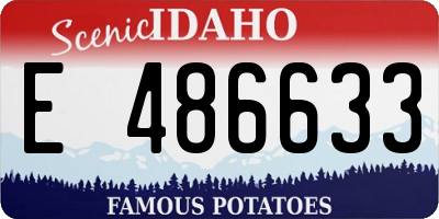 ID license plate E486633