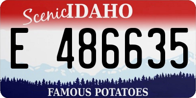 ID license plate E486635
