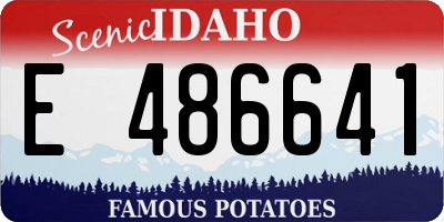 ID license plate E486641