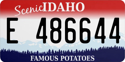 ID license plate E486644
