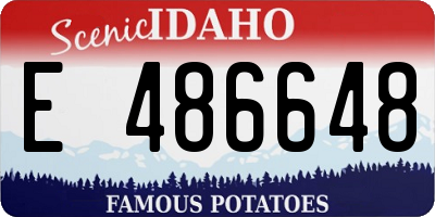 ID license plate E486648