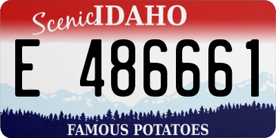 ID license plate E486661