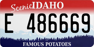 ID license plate E486669