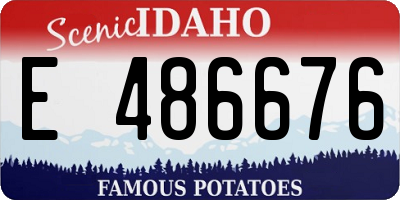 ID license plate E486676
